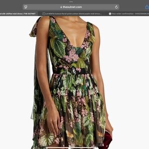 Oscar de la Renta Tiered Chiffon Silk Mini Dress